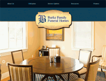 Tablet Screenshot of henryburkefuneralhome.com